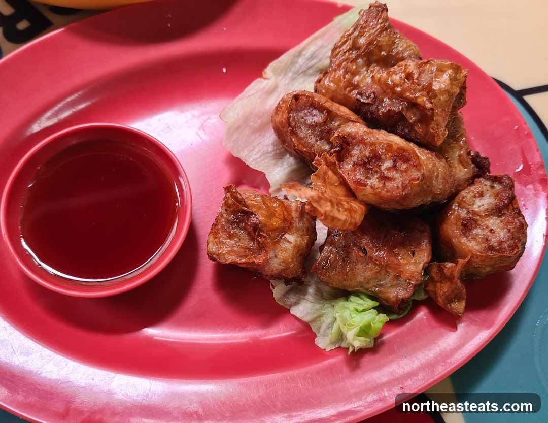 Fried Food with Dipping Sauce