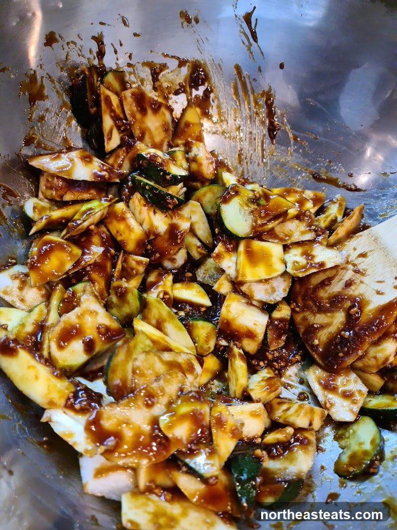 Chopped Vegetables with Sauce