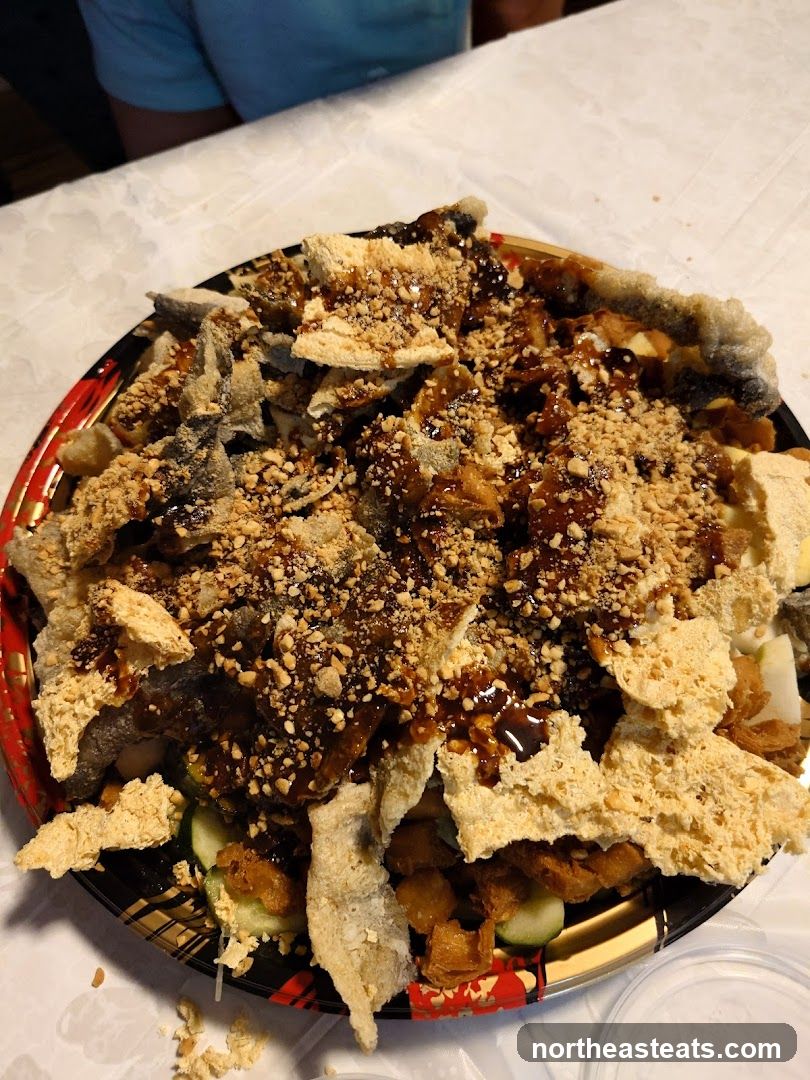 Crispy Fish Skin Salad