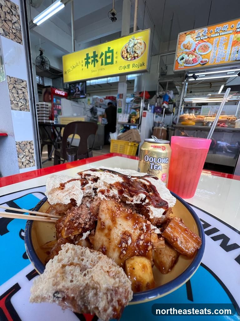 Rojak Dish with Drink