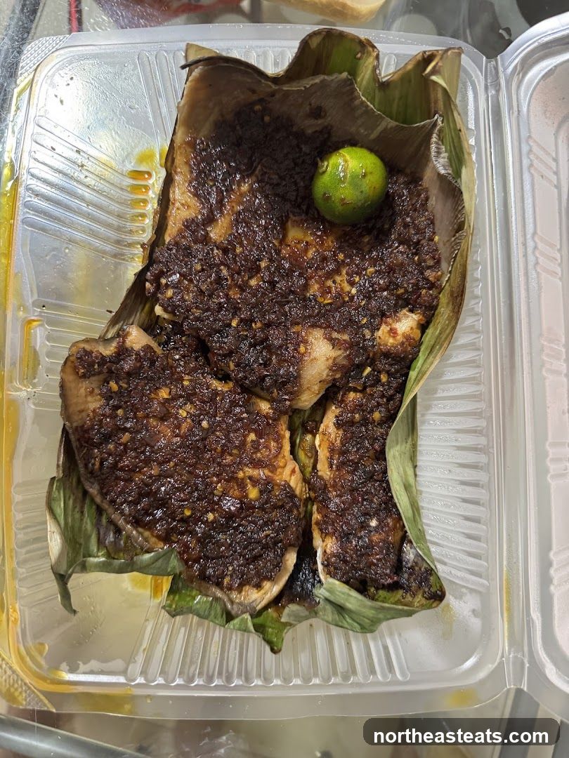 Spicy Grilled Fish in Banana Leaf