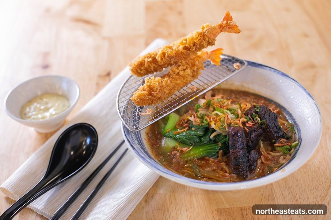 Ramen with Tempura Shrimp