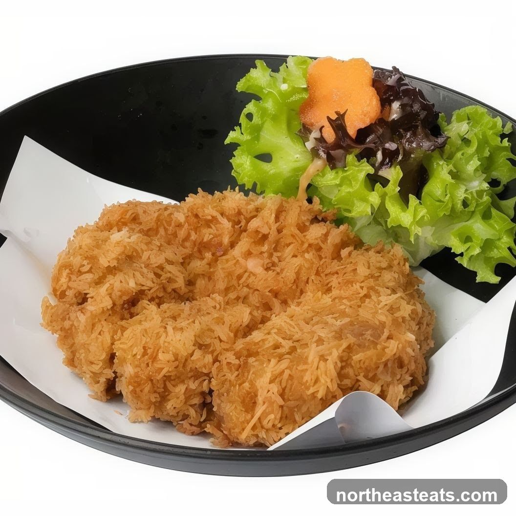 Fried Cutlet with Salad