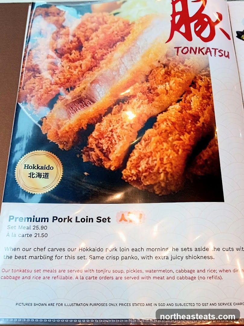 Tonkatsu Menu