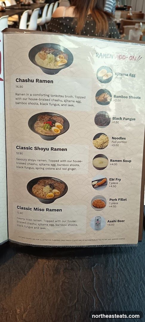 Ramen Menu