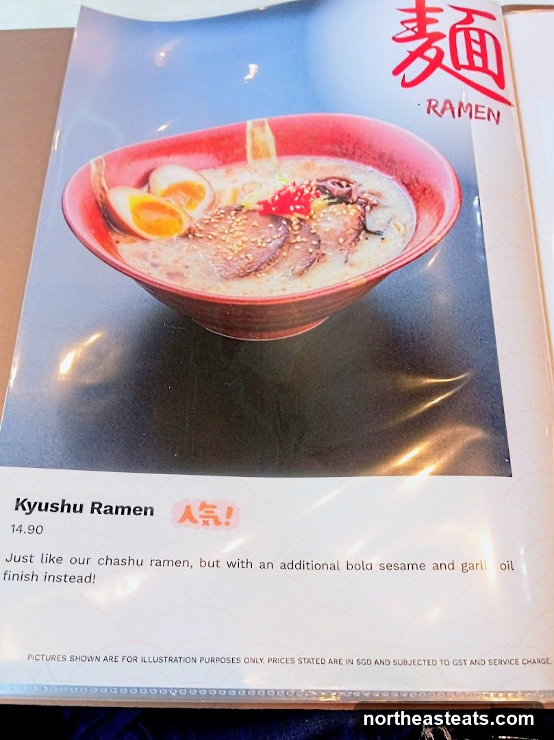 Ramen Menu