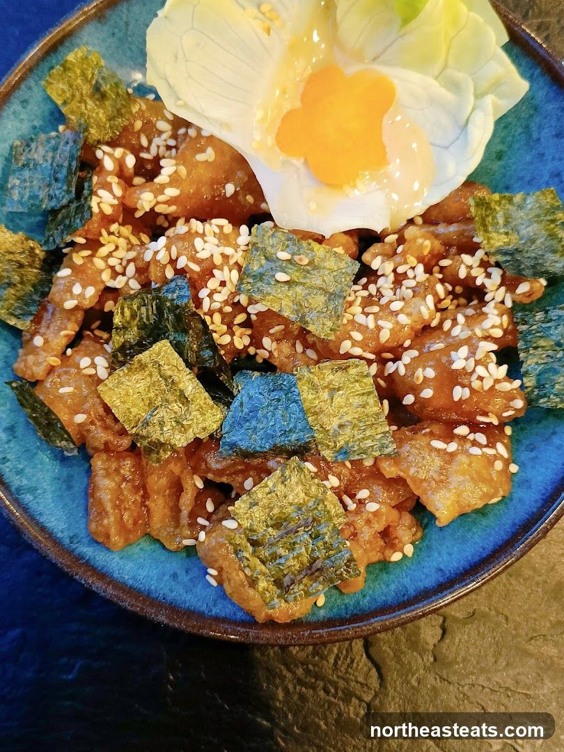 Crispy Chicken Bites with Seaweed and Sesame Seeds