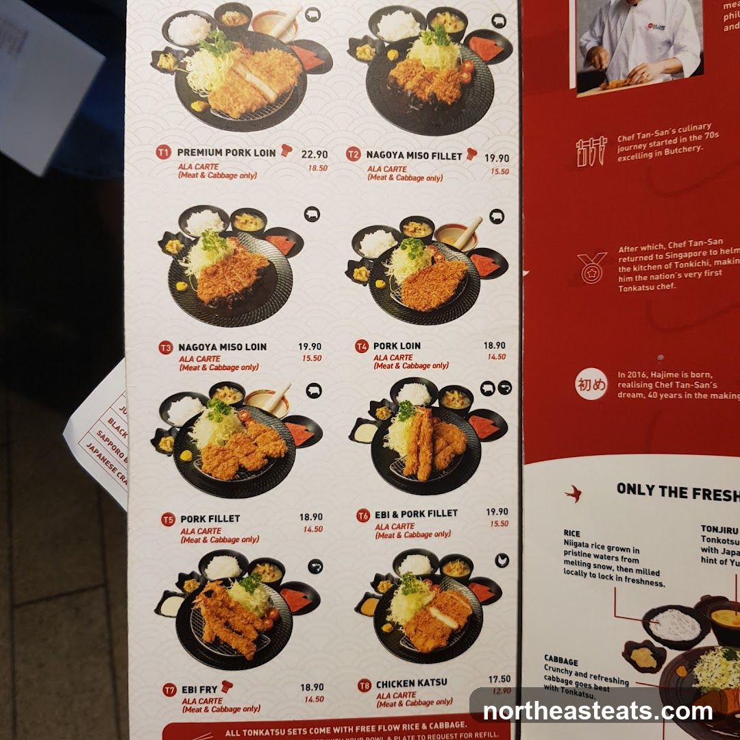 Tonkatsu Menu
