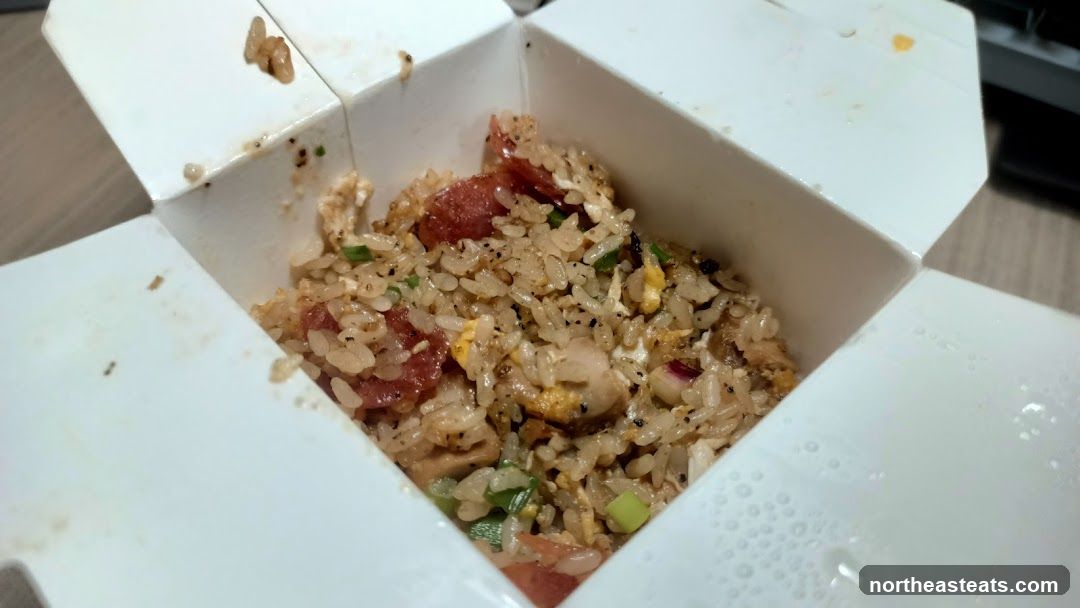Fried Rice in Takeout Box