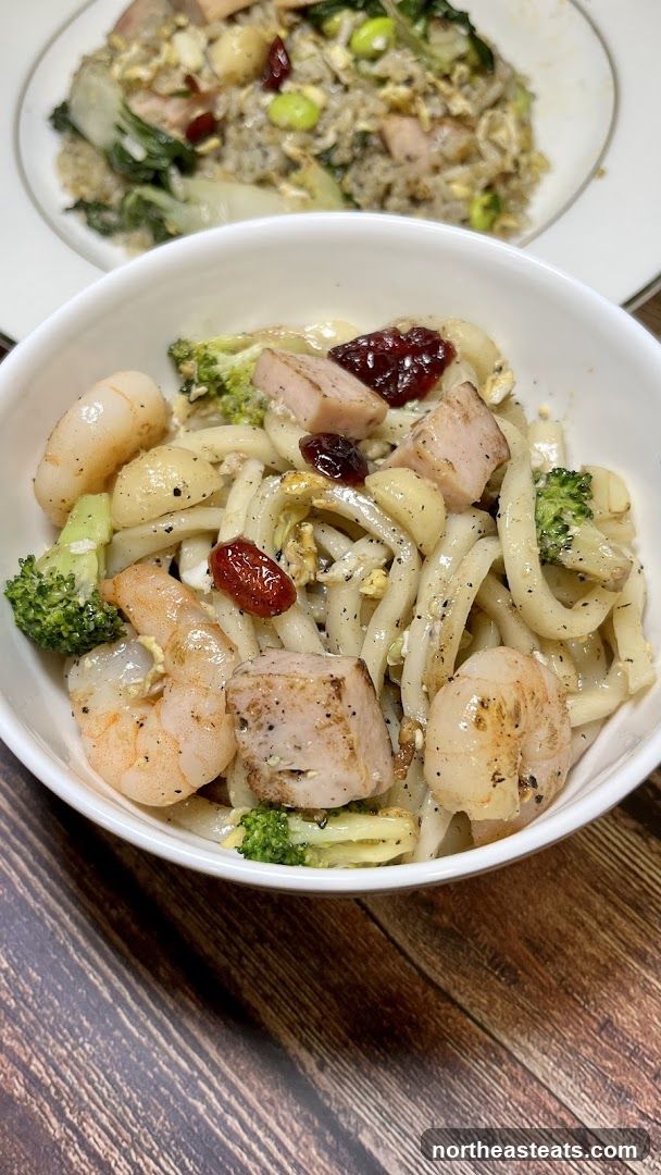 Noodle Dish with Shrimp and Broccoli