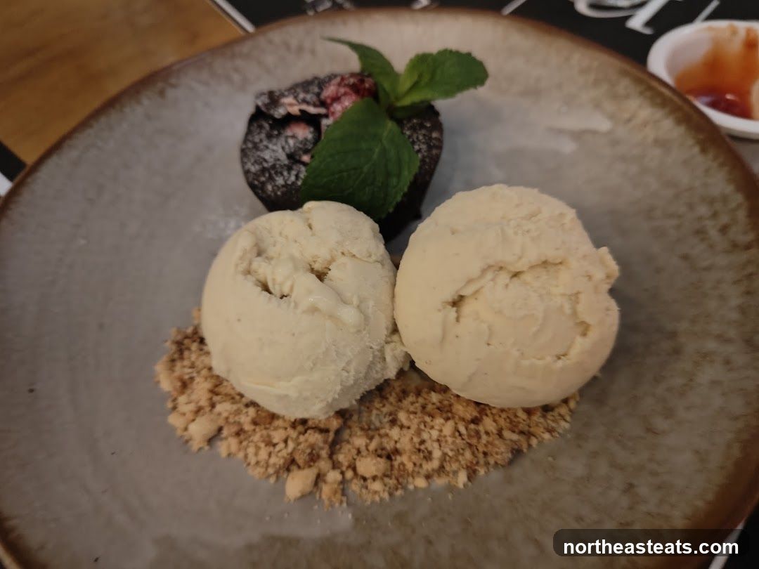 Chocolate Lava Cake with Ice Cream