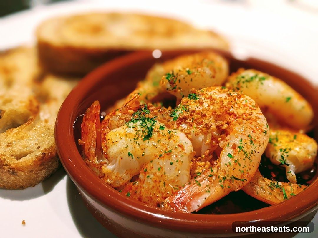 Garlic Shrimp with Bread