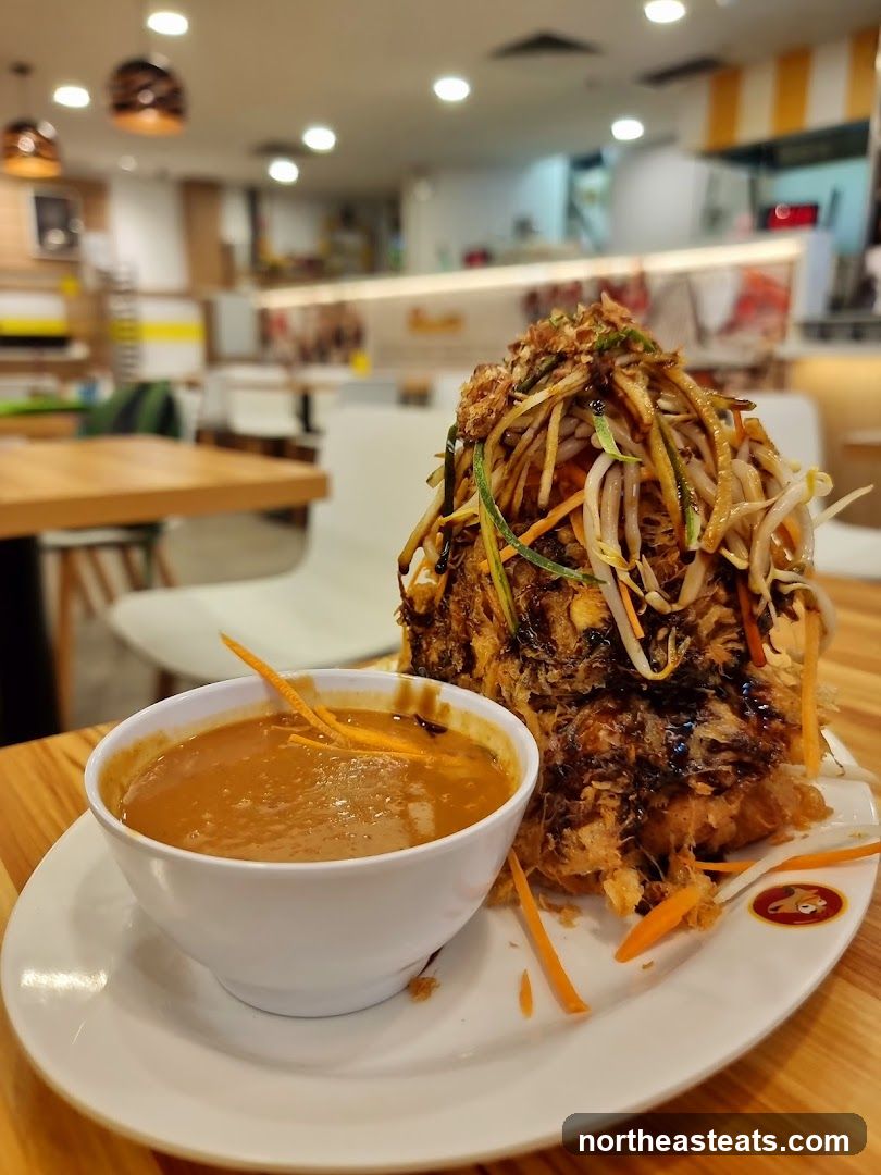 Fried Dish with Peanut Sauce