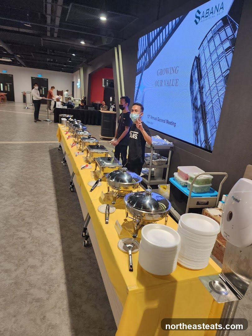 Buffet Setup for Annual General Meeting