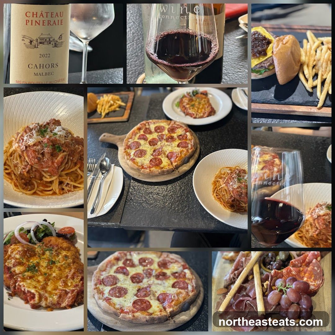 Collage of Food and Wine