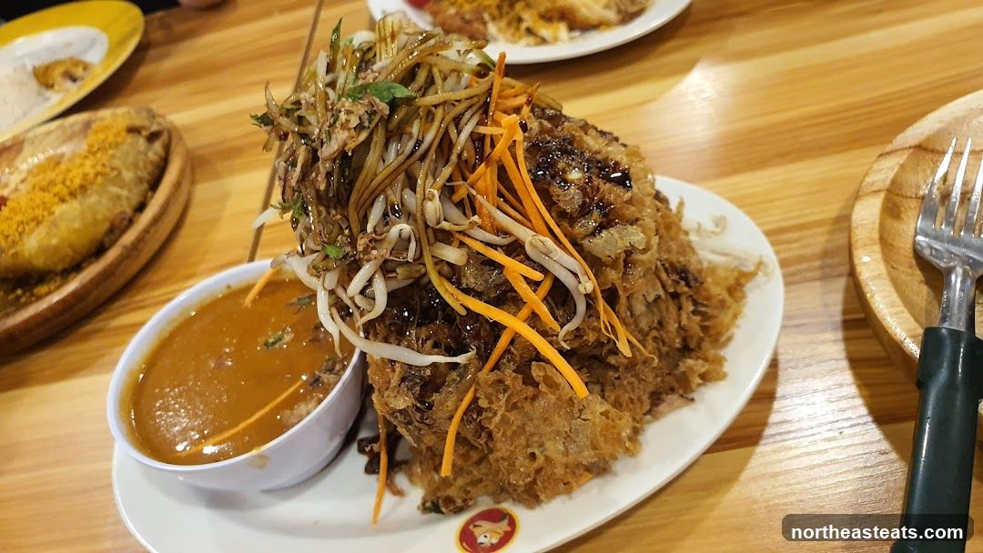 Fried Dish with Sauce and Toppings