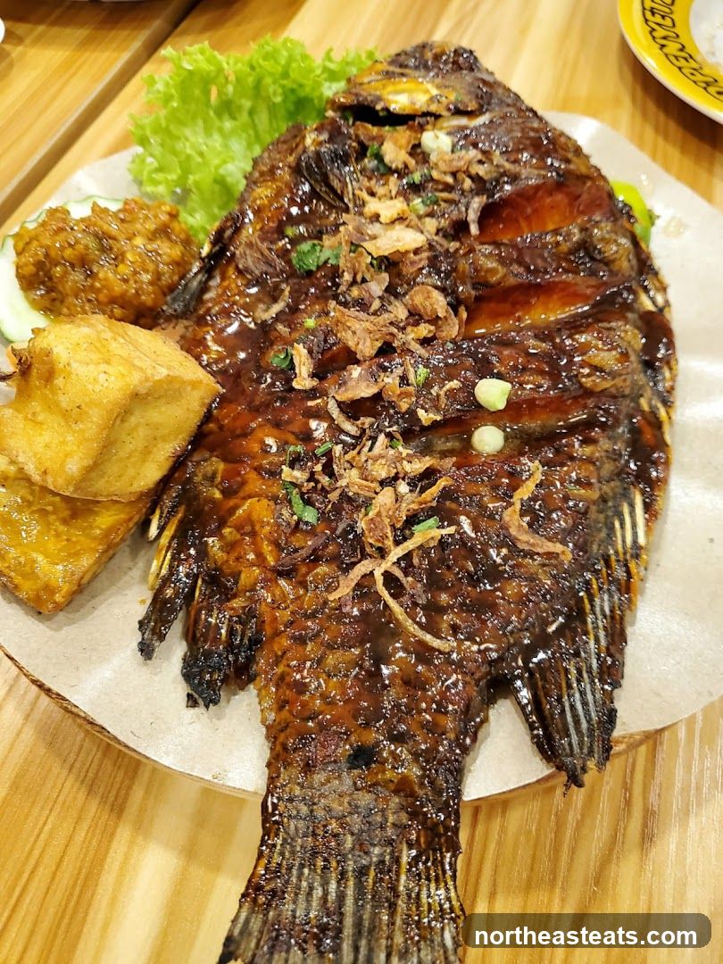 Whole Fried Fish with Sauce