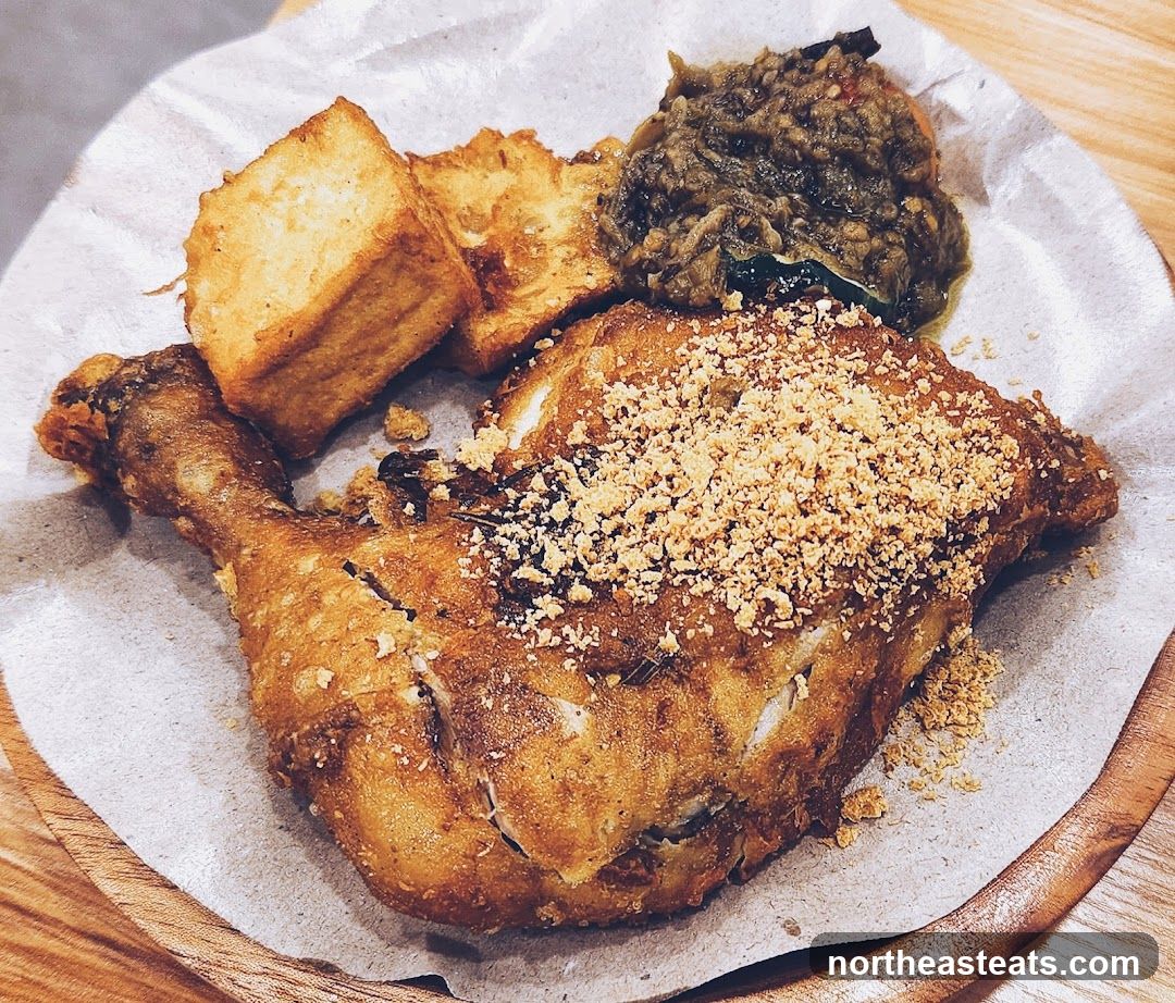 Fried Chicken with Tofu and Sambal