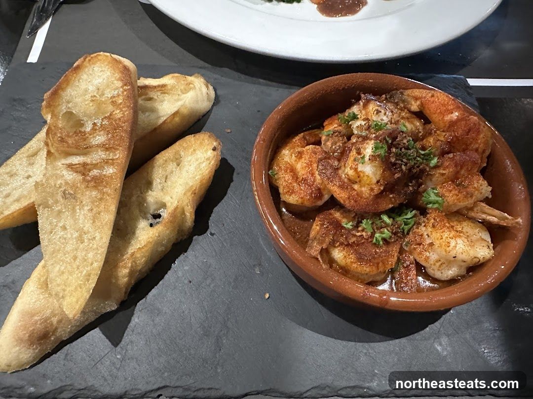 Garlic Shrimp with Bread