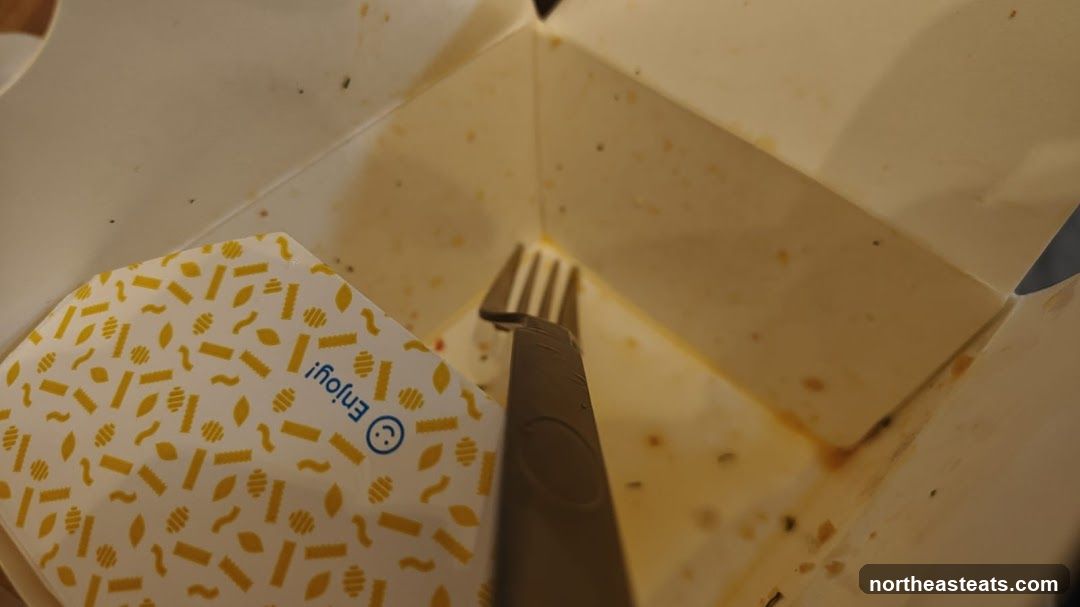 Used Takeout Container with Fork