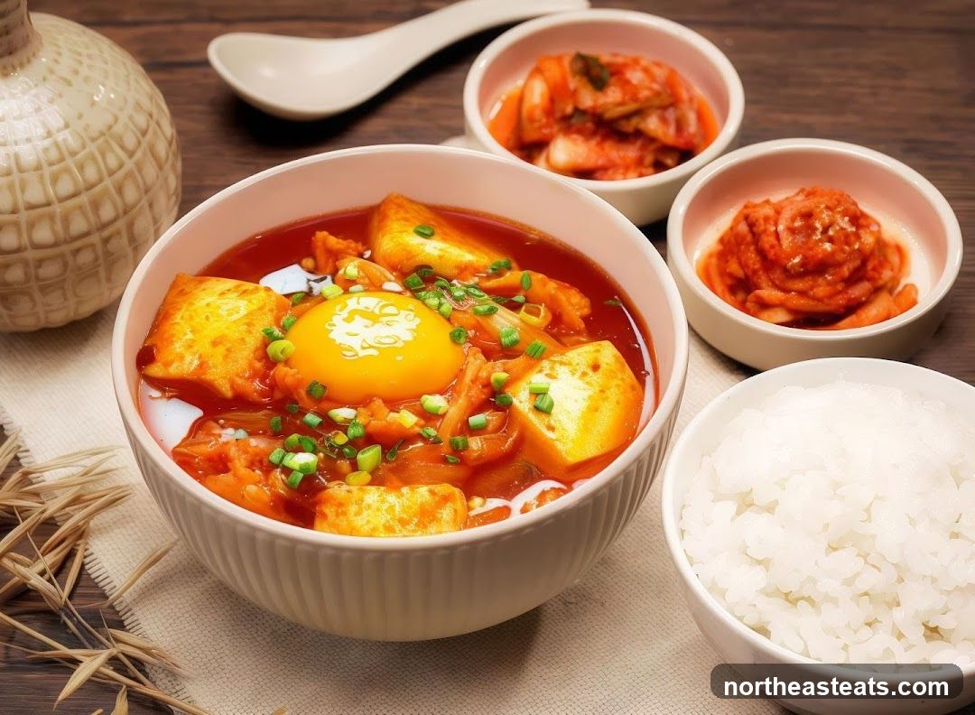 Korean Stew with Tofu and Egg
