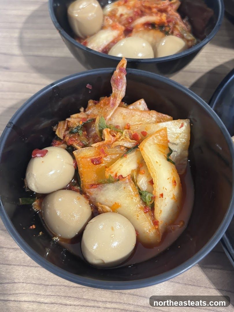 Kimchi and Quail Eggs