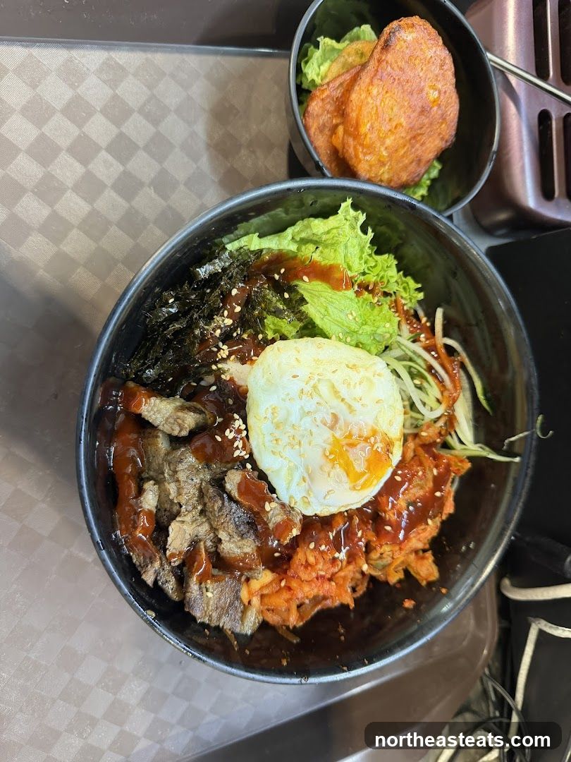 Bibimbap with side dish