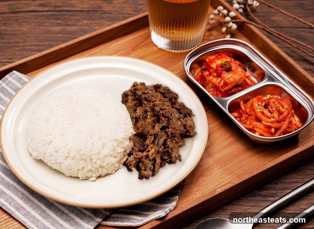 Korean Beef and Rice Meal