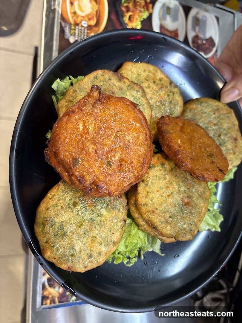 Fried Patties on Lettuce