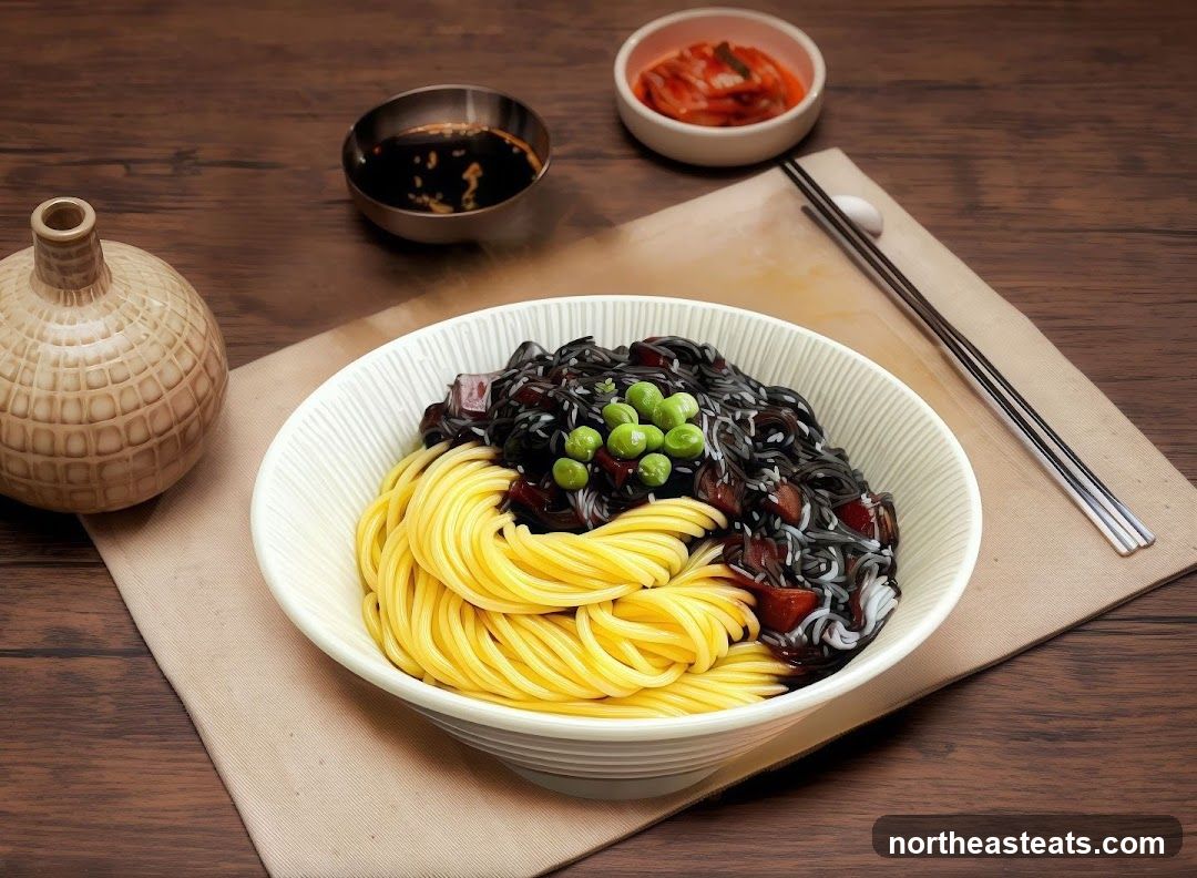 Jajangmyeon with Kimchi