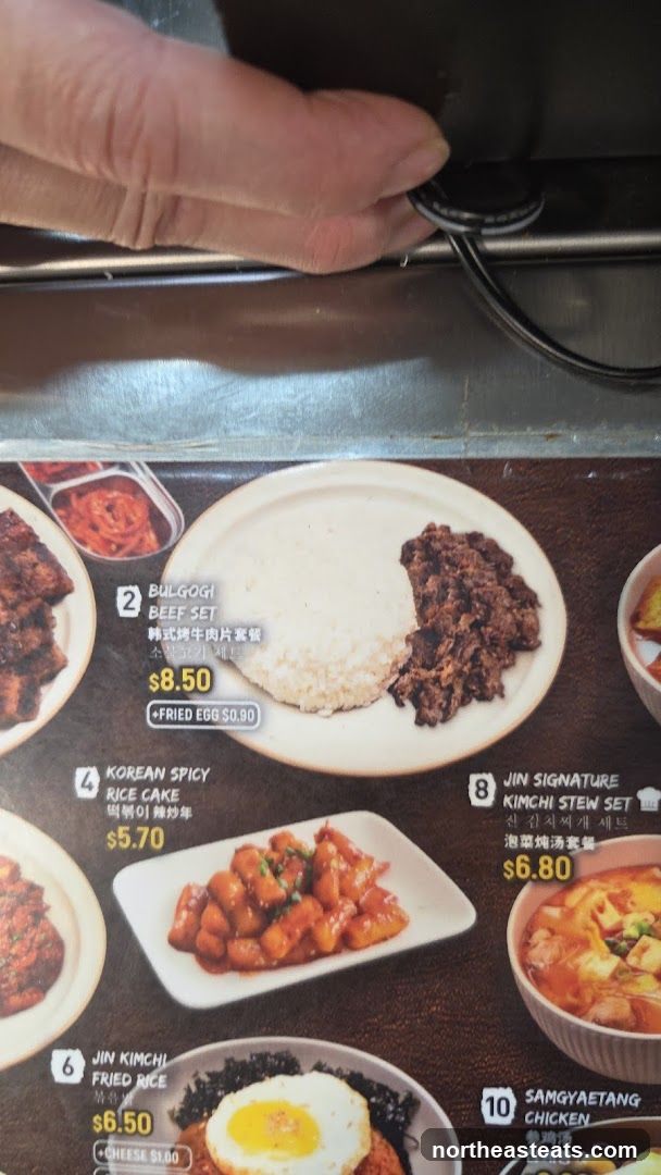Korean Food Menu