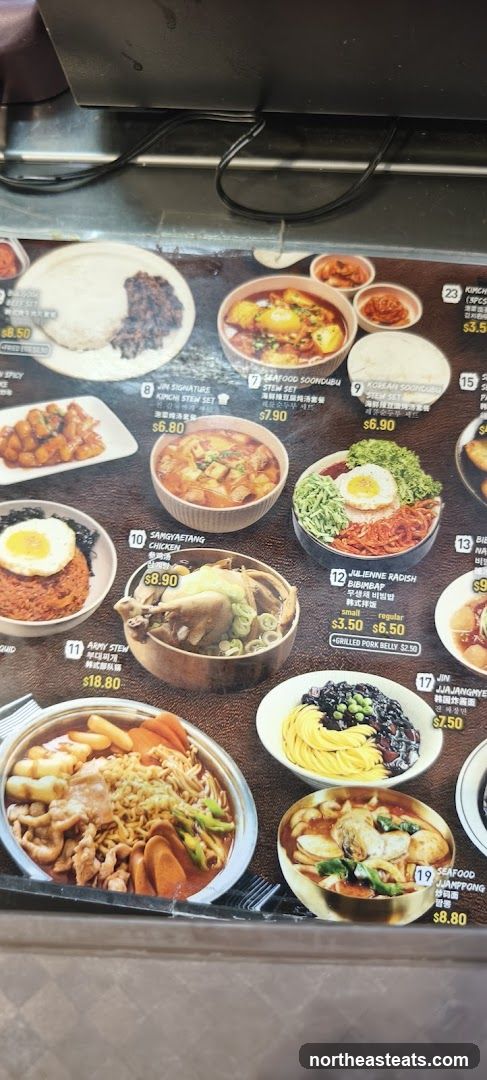 Korean Food Menu
