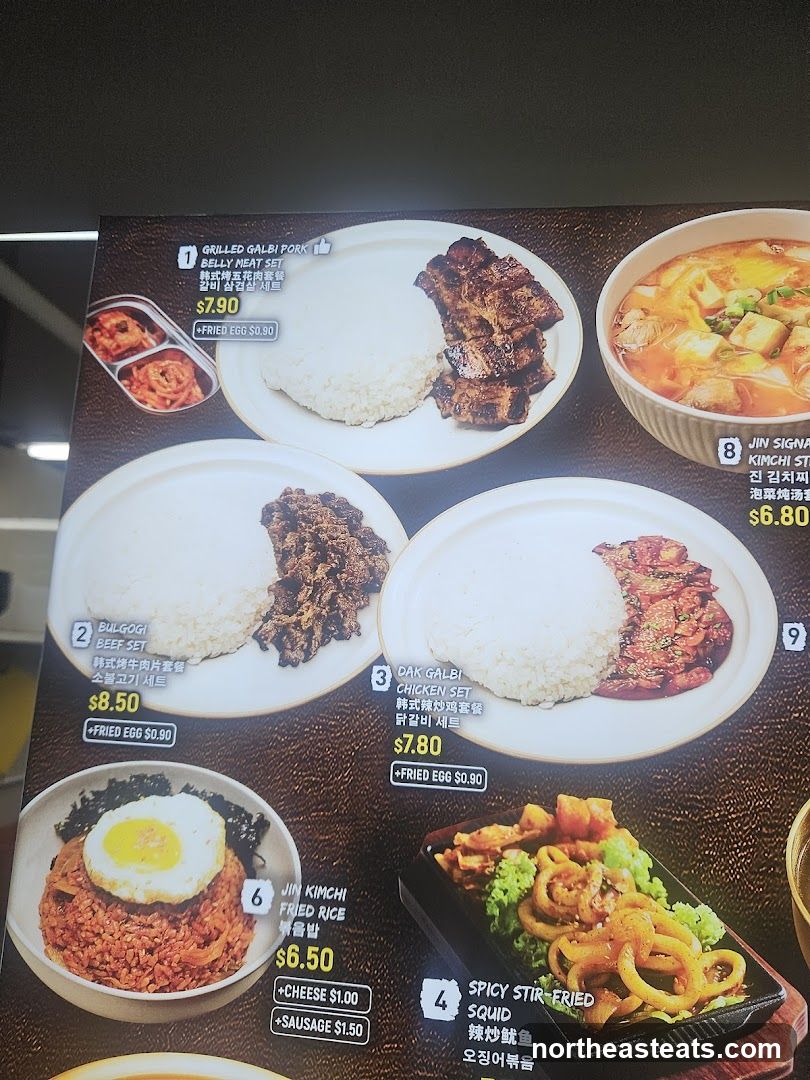 Korean Food Menu