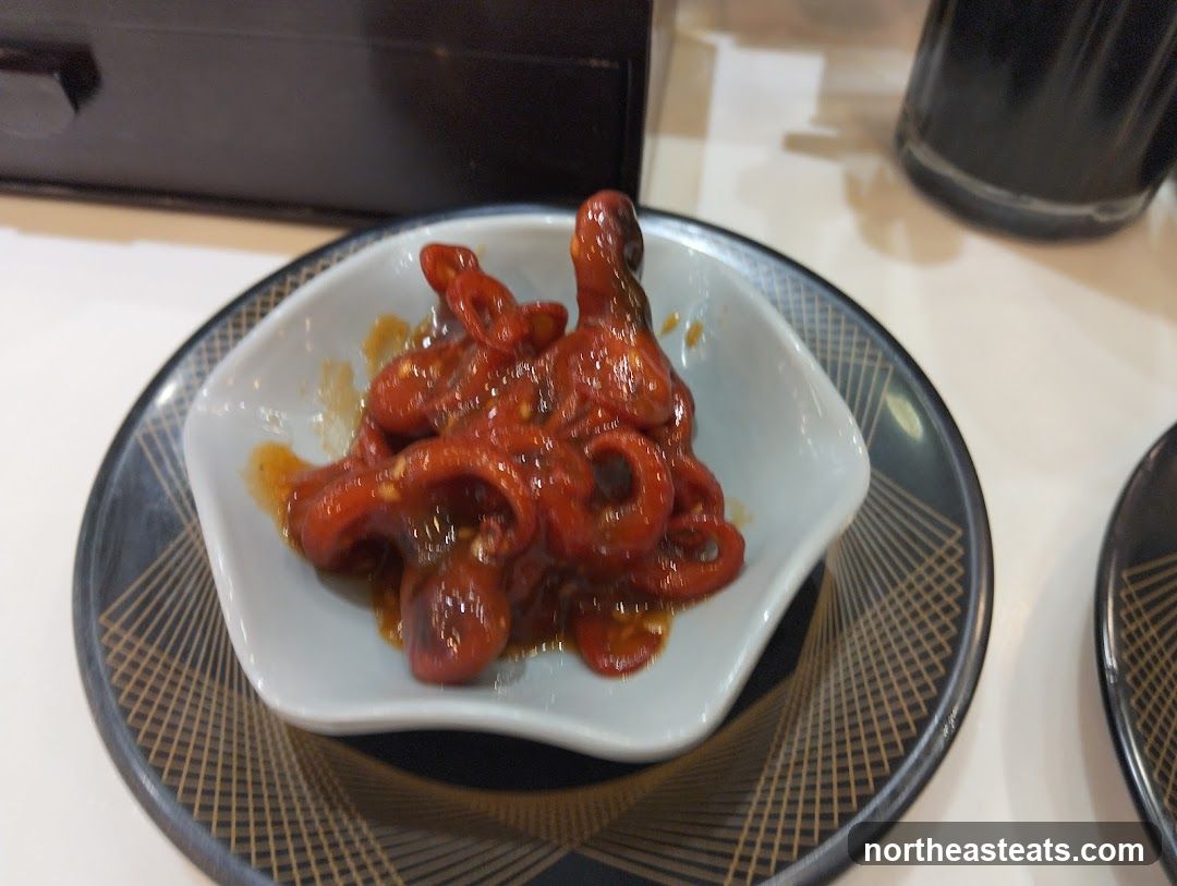 Small bowl of spicy calamari