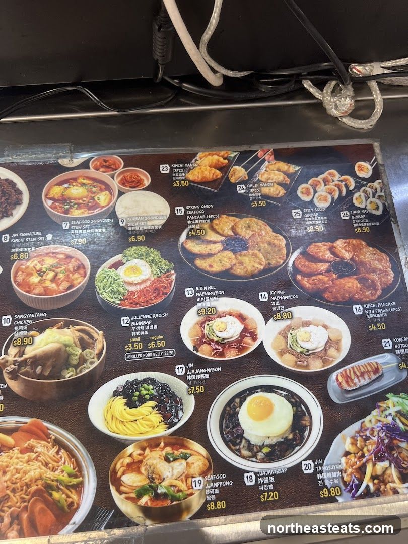 Korean Food Menu