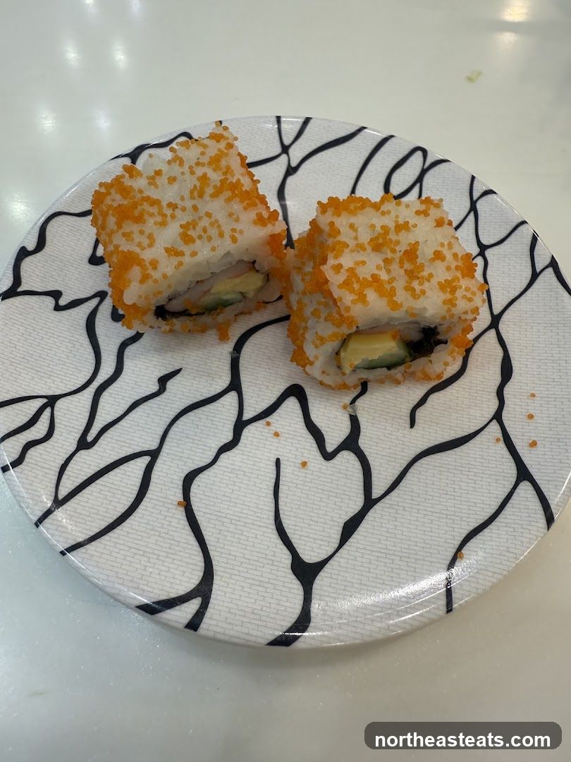 Sushi Rolls on a Plate