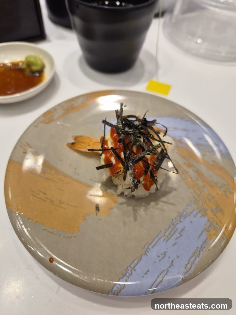 Sushi with Shrimp and Seaweed