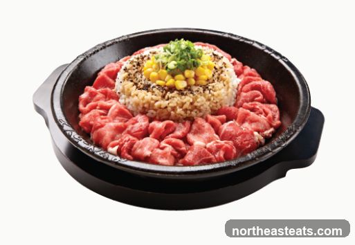 Sizzling Beef and Rice Dish