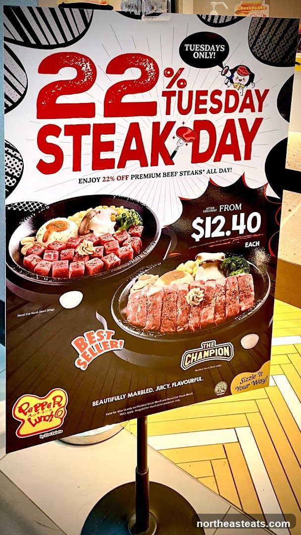 22% Tuesday Steak Day Promotion