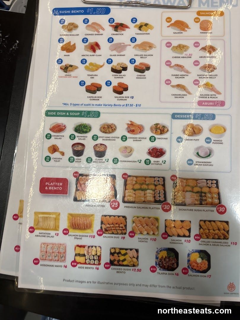 TAKEAWAY MENU