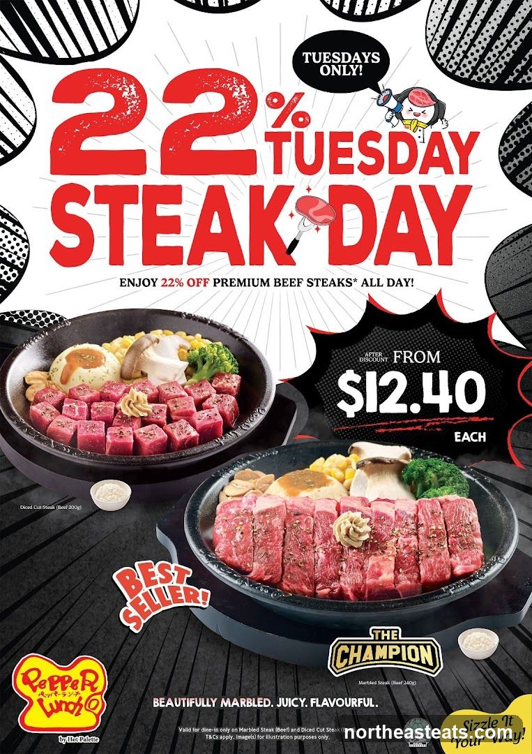22% Tuesday Steak Day Promotion
