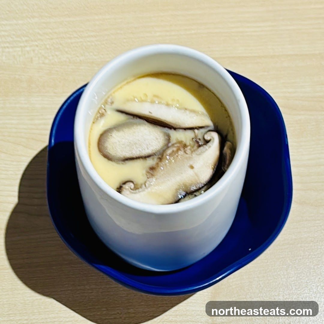 Steamed Egg Custard with Mushrooms