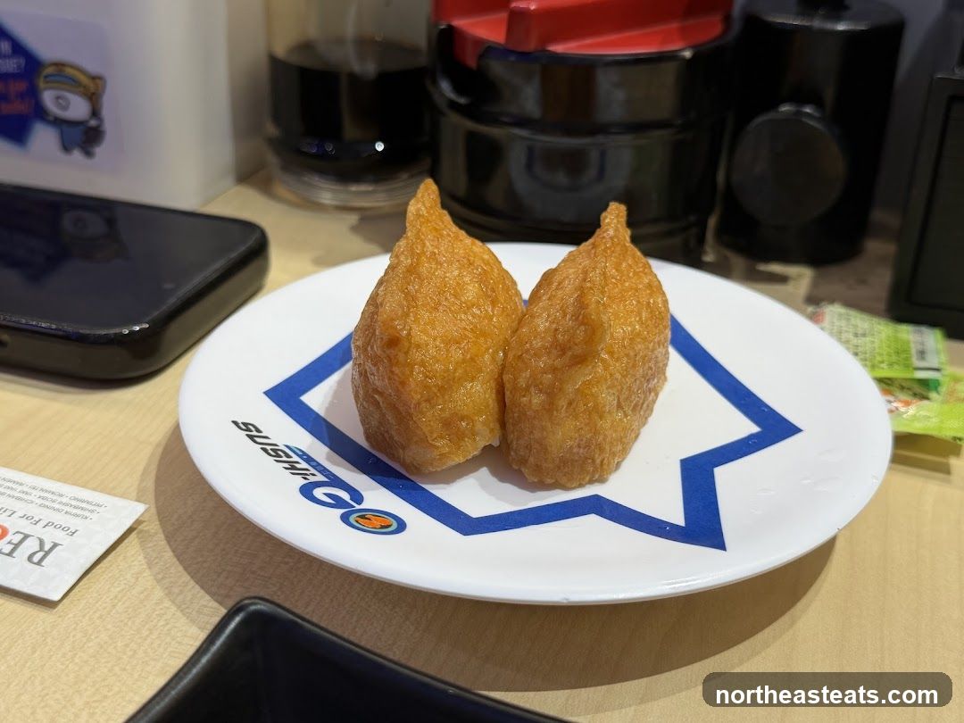 Inari Sushi on a Plate