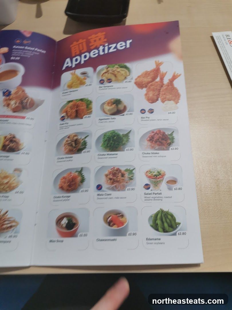 Appetizer Menu