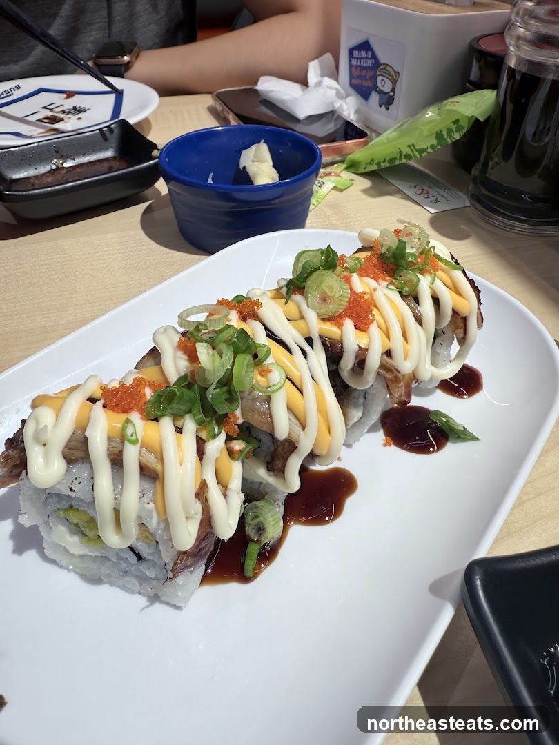 Sushi Roll with Toppings