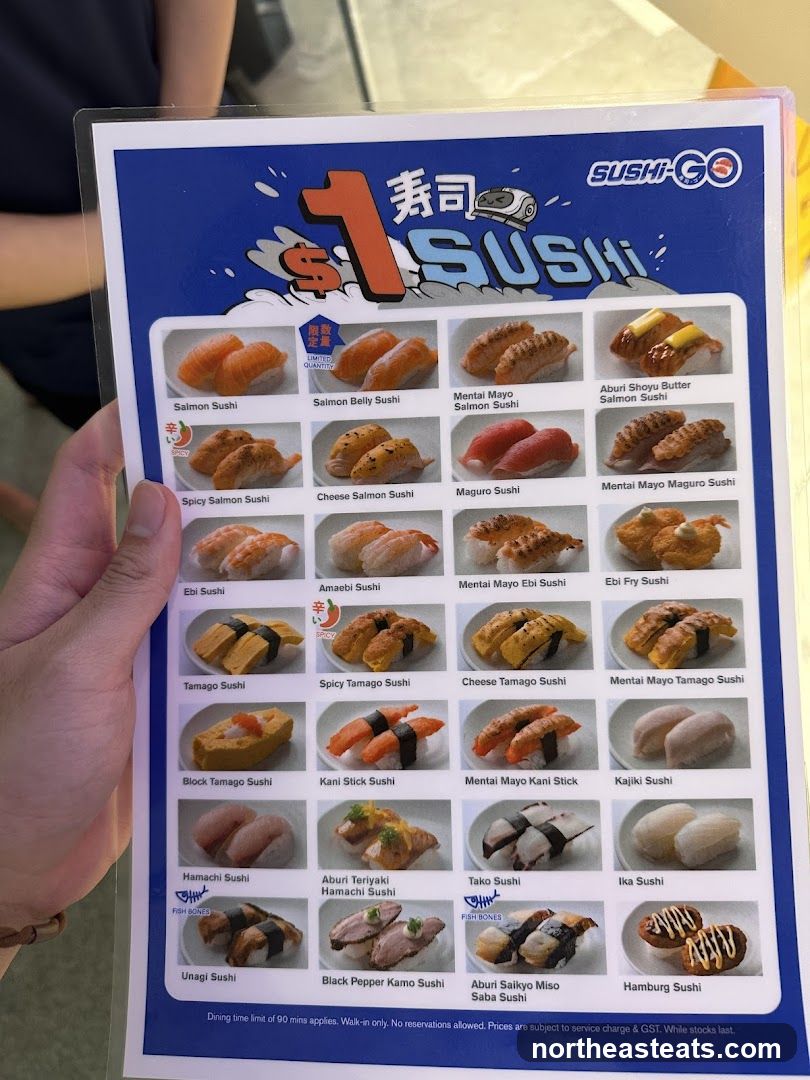 Sushi Go Menu