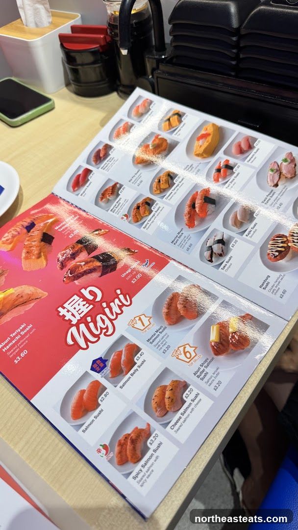 Nigiri Menu
