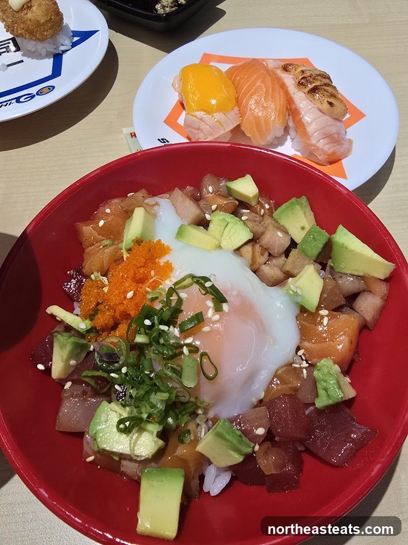 Sashimi Bowl and Sushi