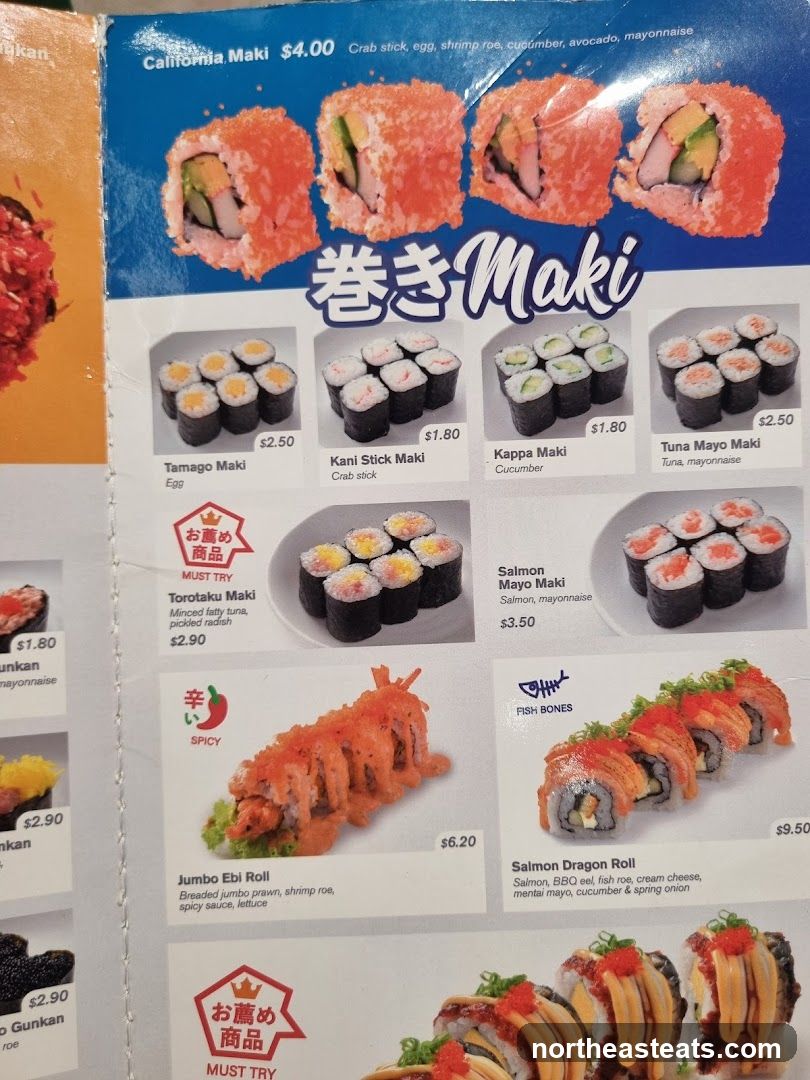 Maki Menu