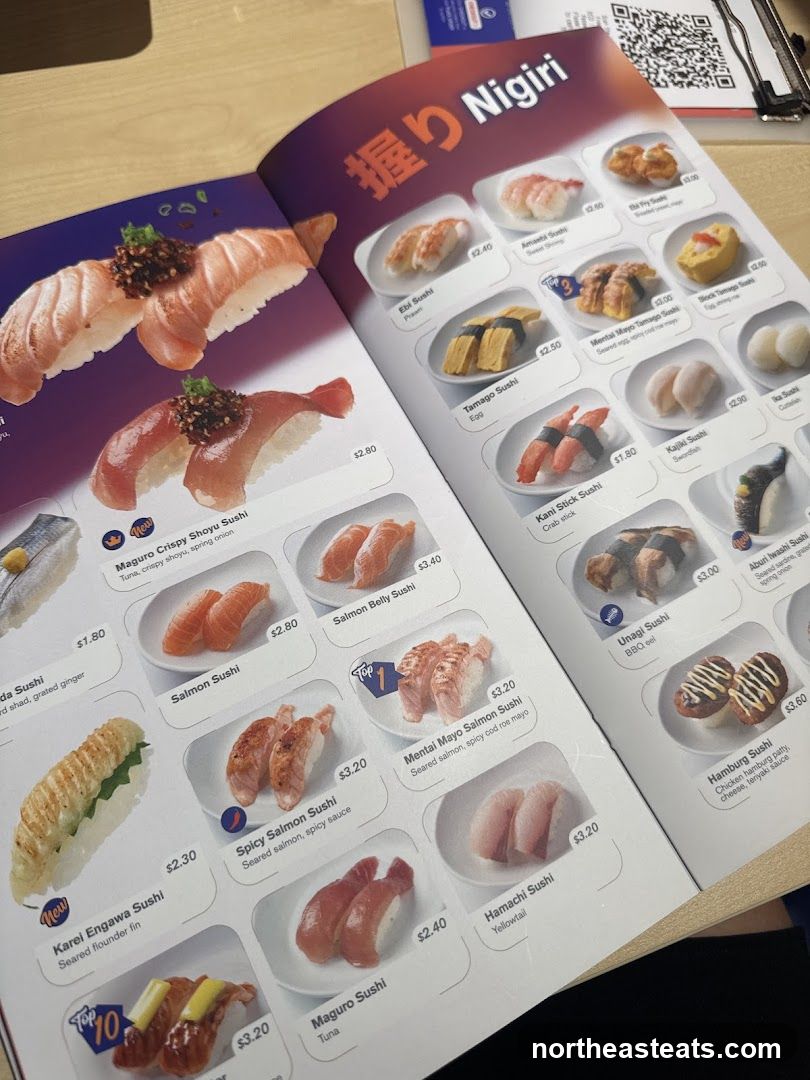 Nigiri Menu